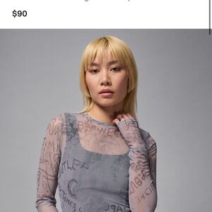 Nike air Jordan sheer top